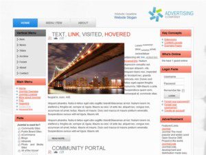 free drupal theme advertising company