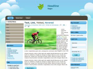 free wordpress theme cloud leafs