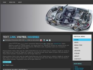 free drupal theme transparent car