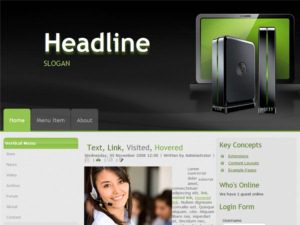 free wordpress theme green computing